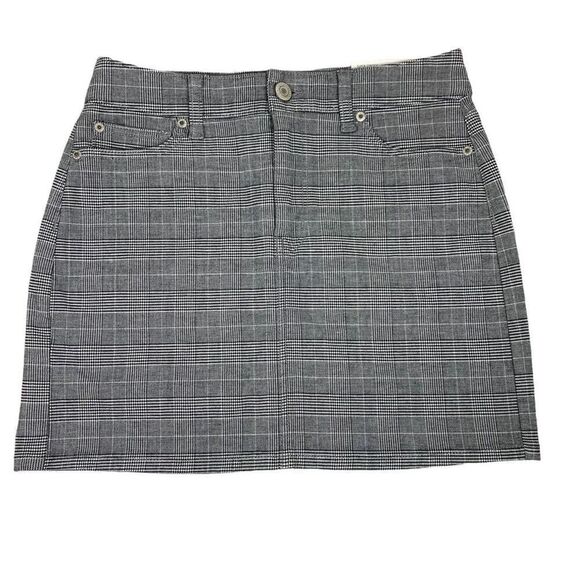 American Eagle Plaid Hi-Rise Super Stretch Mini Skirt size 4 Long NEW - Picture 1 of 11